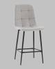 Стул полубарный Stool Group Одди AV 406N-Csil-08(PP) светло-серый, велюр фото 2