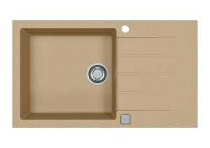 Мойка кухонная Alveus Granital Cadit 40 1132029 Beige - G55 с сифоном, 86x50