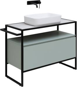 Тумба под раковину Allen Brau Priority 100 274305 рapyrus белый матовый