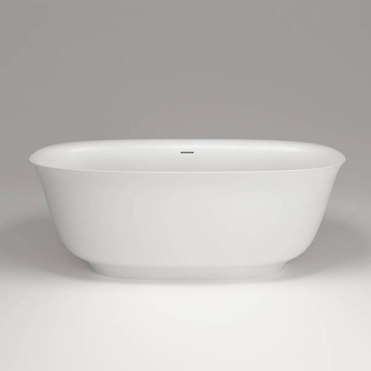 Ванна из искусственного камня Plumberia Selection SETA 170BO 170x75, белый матовый