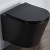 Унитаз подвесной Comforty 105MB 00-00007650 черный, с быстросъёмным сиденьем из дюропласта SoftClose