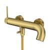 Смеситель для ванны Elghansa Radiant 2347181-MattGold с душевым комплектом, матовое золото фото 3