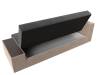 Диван-книжка Лига Диванов Лига-020 118483L серый, бежевый, стол слева фото 7
