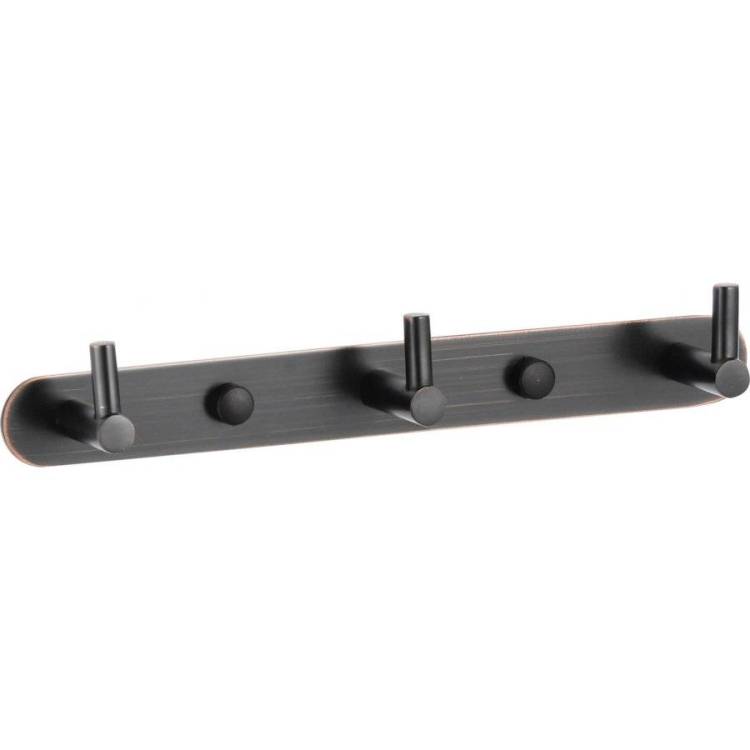 Планка с крючками (3 крючка) Savol S-007213H черный