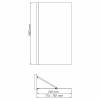Шторка на ванну Wasserkraft Schunter 82S02-80 профиль матовое золото, стекло прозрачное, 80x140 фото 3