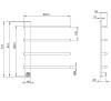 Полотенцесушитель электрический Wonzon & Woghand Nürnberg WW-AL344-GM темный графит фото 2
