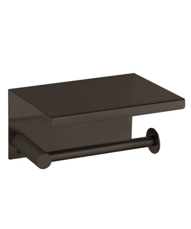 Держатель туалетной бумаги Boheme Uno 10971-GM с крышкой Gun Metall