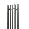 Полотенцесушитель электрический Point Фрея PN20738GB П2 180x800 диммер слева, графит блеск фото 4