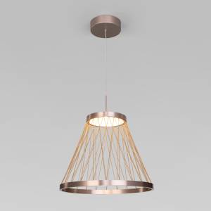 Подвесной светодиодный светильник Eurosvet Cesta 40016/1 LED коричневый