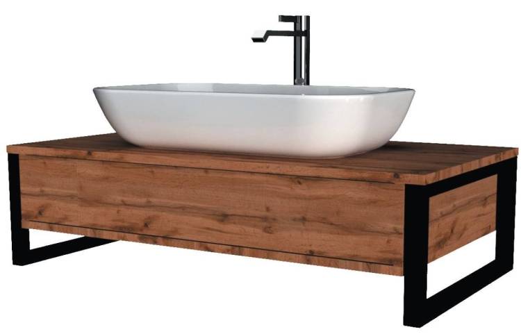 Тумба под раковину 1MarKa GRUNGE LOFT 70П Ц0000015940 Дуб Вотан 1 ящ.
