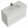 Тумба с раковиной Allen Brau Eclipse 2.0 1.E1003.WM 2.0 белый матовый, 101x63.4