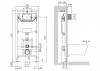 Система инсталляции для унитазов BelBagno BB001-120/BB005-PR-CHROME кнопка хром фото 11