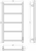 Полотенцесушитель электрический Стилье Формат 26 30526-8040 Матовый белый, 80x40 фото 4