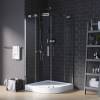 Душевой уголок Grossman GR-4100 Galaxy 100x100x190 полукруг, двери раздвижные фото 2