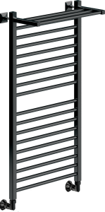 Полотенцесушитель водяной Ника Modern ЛМ-3 100/50, черный матовый