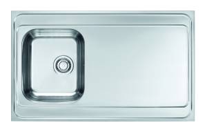 Мойка кухонная Alveus Classic Pro 70 1130471 Sat-90 с сифоном, 100x60