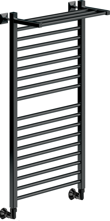 Полотенцесушитель водяной Ника Modern ЛМ-3 100/50, черный матовый