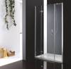 Душевая дверь в нишу Cezares BERGAMO-W-B-13-90+60/30-C-Cr-L профиль хром, стекло прозрачное, 175x195