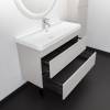 Тумба с раковиной Comforty Мадрид-100М2(Н) 00-00021783 серый шелк фото 7