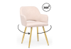 Стул на металлокаркасе Notta Эолин 360 631705 латте (glory 10) / золотой