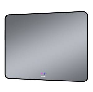 Зеркало Grossman Elegans-норма Black 17100802 1000x800x45 мм, LED с сенсорным выключателем и подогревом