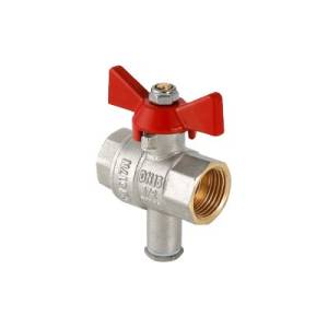Кран шаровой VALTEC для подключения датчика температуры, 1/2