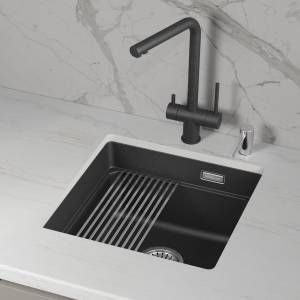 Мойка кухонная Granula Kitchen Space 4501iU черный, 45x45
