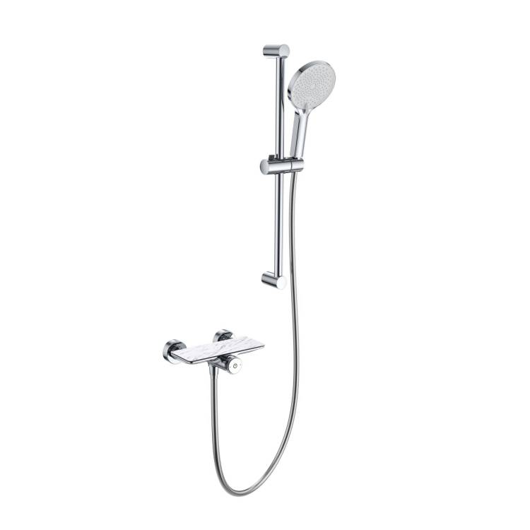 Смеситель для душа Wonzon & Woghand WW-B2052-A-CR с душевым гарнитуром, хром