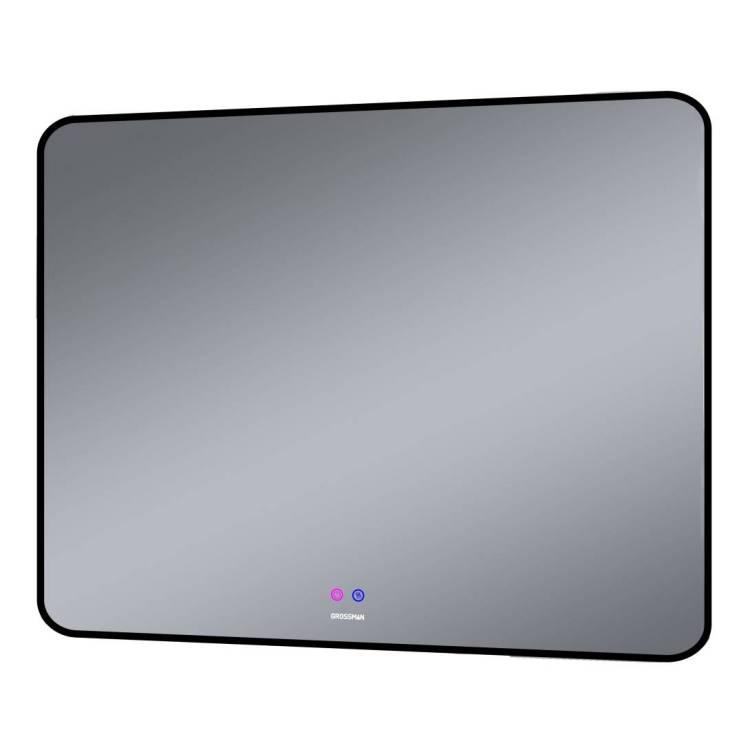 Зеркало Grossman Elegans-норма Black 17100802 1000x800x45 мм, LED с сенсорным выключателем и подогревом