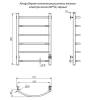Полотенцесушитель электрический Aringa Берген AR03009BL 50x80, черный фото 5