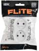 Розетка 2-местная с защитными шторками IEK Flite FI-R23-10-1-K01 белый фото 2
