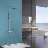 Душевая стойка Abber Wasser Kreis AF8160L с термостатом без излива, хром фото 2