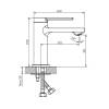 Смеситель для раковины Orange Splito M36-021CR,хром фото 6