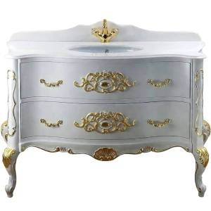 Тумба с раковиной Migliore Virginia 139 lacatto bianco