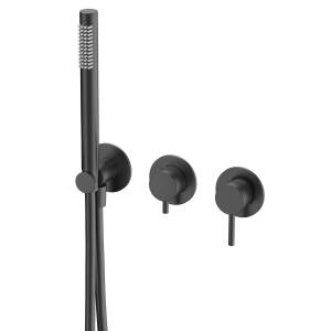 Смеситель для ванны AQUAme Siena AQM8805MB с внутренней частью, черный матовый