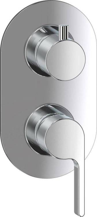 Смеситель для ванны с душем Webert DoReMi DR860101015 С ВНУТРЕННЕЙ ЧАСТЬЮ, хром