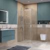 Душевой уголок BelBagno SOFT_CLOSE-2-A-1-100-C-Cr профиль хром, стекло прозрачное, 100x100x200 фото 3
