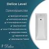 Чугунная ванна Delice Level 170x75 с ножками, с антискользящим покрытием фото 5