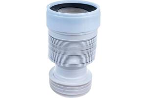 Гофрированная труба АНИ пласт K828 для унитаза 110 мм, L- 225-520 мм, для чугунных труб (распродажа)