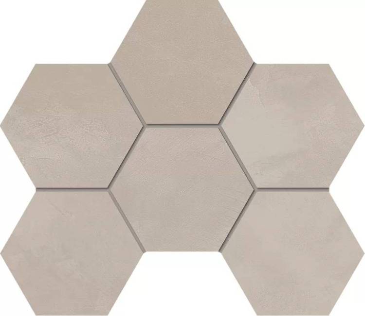 Мозаика Estima Graffito 70434 Mosaic/GF02_NS/25x28.5x10/Hexagon Light Beige Hexagon 25x28.5