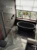 Душевая перегородка MaybahGlass MGD-727-5ш 79x195, стекло бронза 8 мм, профиль хром матовый фото 3