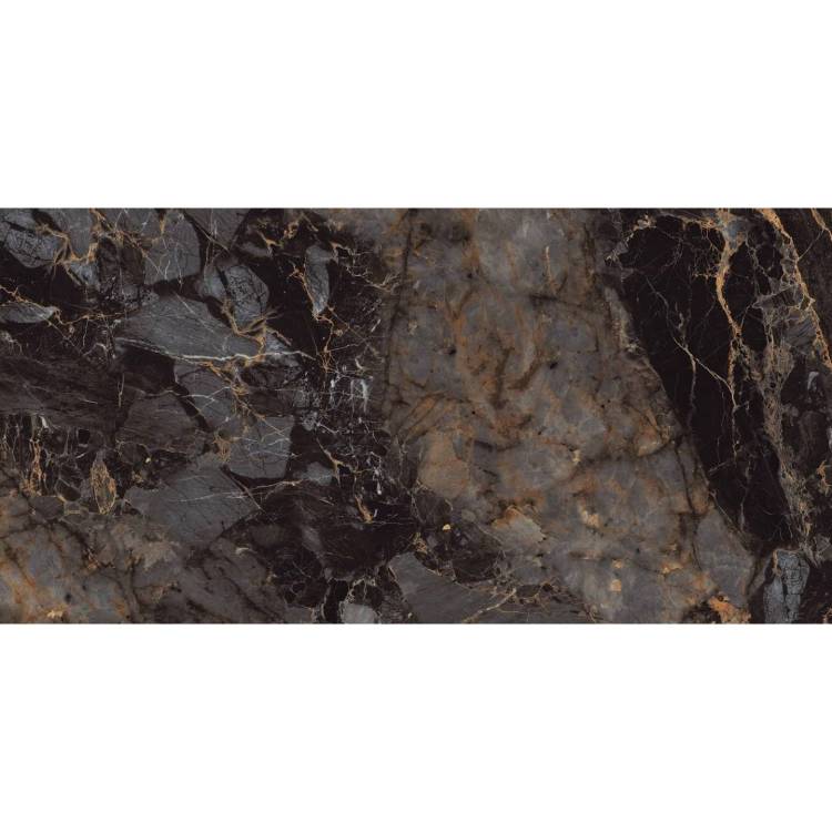 Керамогранит Infinity Ceramica Rio Black Glossy Golden Line 60x120