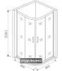 Душевой уголок Good Door Infinity R-90-C-CH фото 4