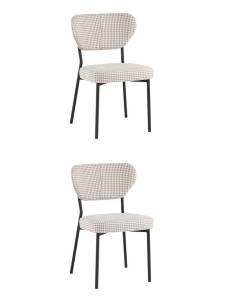 Набор из 2 стульев Stool Group Билл FDC9672 Houndstooth 3 X2 гусиная лапка бежевый