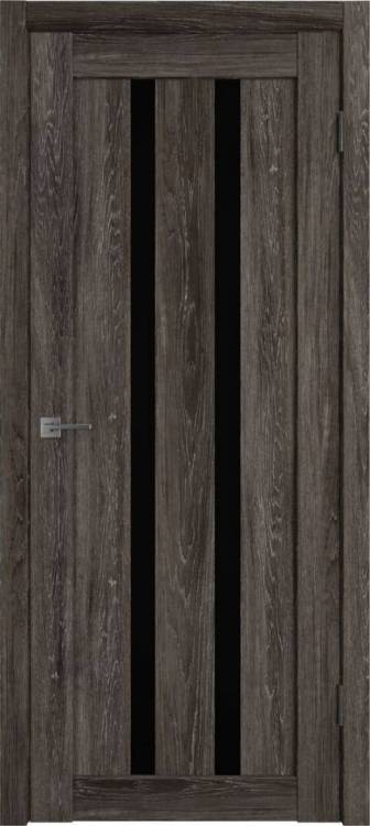 Межкомнатная дверь Владимирская Фабрика Дверей Atum 2 Terra Vellum стекло Black Gloss 700x2000