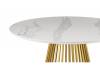 Кухонный стол Notta Нэнси 110 patagonoa bianco repose / золото фото 3