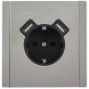Розетка 1-местная с заземлением, шторками и USB Type A+A IEK Forte&Piano FP-R14-16-U21-D31-M-K50 никель фото 5