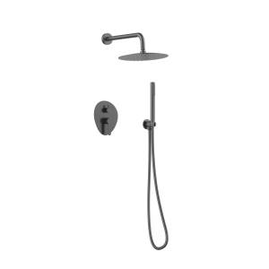 Душевая система Gid Aira L020GMVD2 вороненая сталь