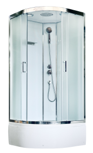 Душевая кабина Royal Bath Fato FATO RB 90CK-М-CH профиль хром, стекло рифленое, 90x90x215