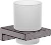Стакан Hansgrohe AddStoris 41749340 шлифованный черный хром